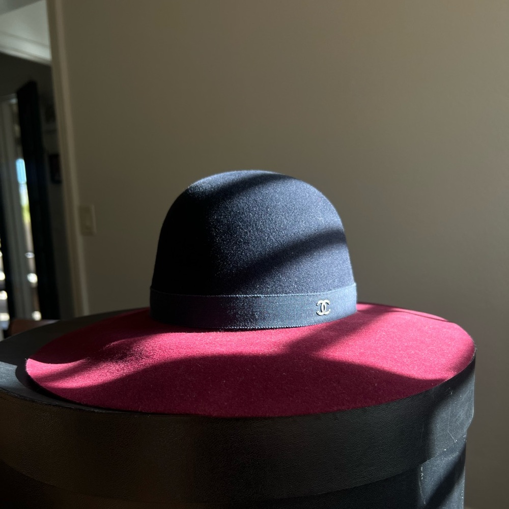 Authentic Chanel Wide Brim Hat